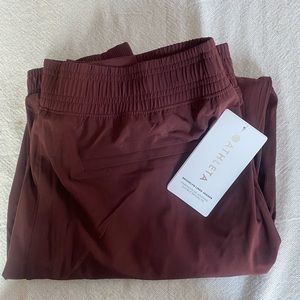 Athleta Brooklyn Lined Joggers Color: Maroon Size: 14